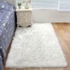 KLNAMAEAAN Modern Fluffy Long Pile Area Rug Non-Slip, Super Soft Decor Contemporary Carpet 150*230 Cm