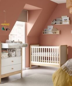 Alternative view of Changing table/chest of drawers, birch/white