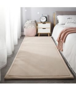 MONOGUE Modern Fluffy Area Rug Soft Velvet 2cm Thick Washable Carpet Anti Slip Floor Mat for Bedroom Living Room