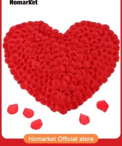 HomarKet 3000 PCS Artificial Rose Petals, 5x4.5 cm Fake Flower Petals, Romantic Decorations Special Night Set for Valentine's Day, Wedding Anniversary, Proposal, Event, Party Flower Decorations Red