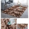 BAIG Soft Touch Area Rug Bedroom Anti-Skid Yoga Carpet Shaggy Rugs Fluffy Motley Tie-dye Carpets