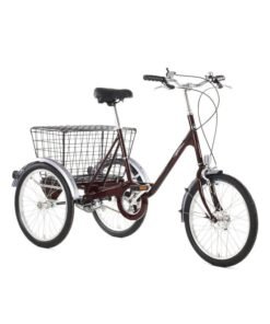 Pashley Picador Unisex City Bicycle, 17" Frame, Burgundy — Handmade in England, Reynolds 531 Steel Frame, Sturmey‑Archer 3‑Speed Internal Hub, Brooks B67 Saddle, Schwalbe Land Cruiser Tyres, Alloy Rims, Full Chainguard, Rear Rack Compatible, Curved Step‑Through Frame, Wingnuts for Easy Adjustments