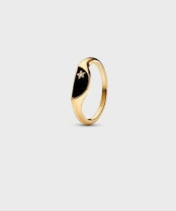 Pandora Me Halved Enamel Signet Ring