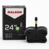 RALSON 24 Inch Bicycle Inner Tube (24x1.50–24x2.125) Fits 40-507/47-507/50-507/54-507/57-507 | 48mm AV Schrader Valve | Butyl Rubber Tube for Kids Bike, BMX, Mountain, Cruiser