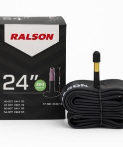 RALSON 24 Inch Bicycle Inner Tube (24x1.50–24x2.125) Fits 40-507/47-507/50-507/54-507/57-507 | 48mm AV Schrader Valve | Butyl Rubber Tube for Kids Bike, BMX, Mountain, Cruiser