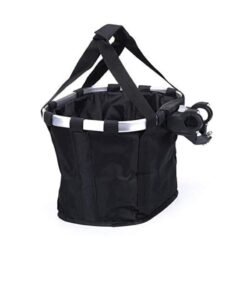 Bicycle Bike Detachable Cycle Front Canvas Basket Carrier Bag Pet Carrier Aluminum Alloy Frame Pet Carrier