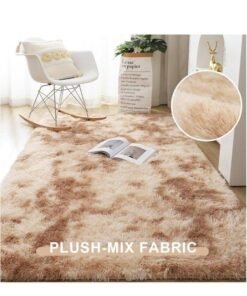 HOMESTAR Modern Rugs Fluffy Soft Touch Area Rug Carpet Large for Living Room Bedroom Floor Mat Super Anti-Slip Plush High Pile Tie Dye Kids 160*200CM