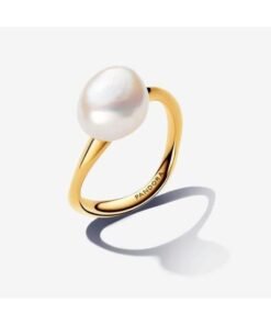 PANDORA Baroque 14K Gold Pleated Ring