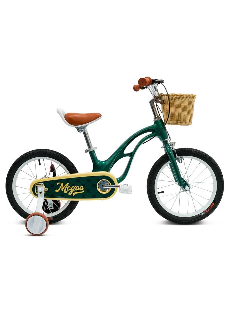 MOGOO Flyer Magnesium Kids Bike 16 Inch Green
