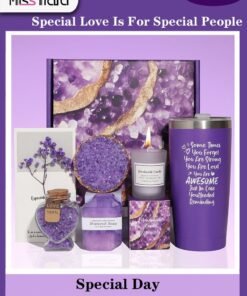 MissTiara Gifts Basket for Women -Valentine's Day,Birthday Gifts for Women, Relaxing Spa Gift Basket Set, Unique Gift Ideas for Women, Gifts for Mom Sister Best Friend Wife, Coworker Teacher Nurse Gifts for Women