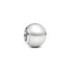 PANDORA Sterling silver charm with white lacquered artificial pearl