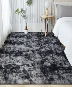 GOOTOY Modern Style Area Rug Non-Slip Super Soft Touch Living Room Bedroom Kitchen Decoration Of Carpet Floor Rug Fluffy Long Pile Rectangular