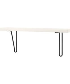 Wall shelf, black/white, 80x20 cm