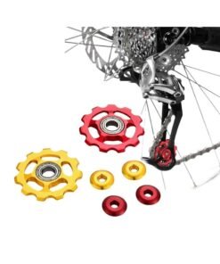 Bicycle Guide Wheel Sprocket, Rear Derailleur 2 Pieces 11T Aluminum Sealed Bearing Jockey Roller Pulley