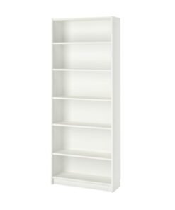 Bookcase, white, 80x28x202 cm
