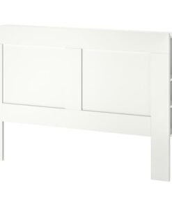 Headboard with storage compartment, white, 180 cm