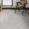 KYD Easy Jute Rug Indoor Outdoor Farmhouse Area Rugs for LivingRoom Patio and Kitchen Rug, Solid BohoWoven Design, Easy-Cleaning, WashableOutside Carpet Alfombras (120x80cm)