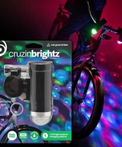 Brightz Disco Bike Lights LED Bicycle Lights RGB Burning Man Lights BMX Bike Accessories Bike Decorations Bike Light Bike Lights Kids Burning Man Bike Lights Bicycle Accessories Men Women Boys Girls