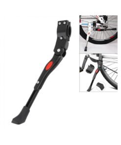 Adjustable Aluminium Alloy Side Rear Kickstand for Adult Bicycles, Compatible with 24-29 Inch Mountain and Road Bikes. Universal Fit for Enhanced Stability and Support.