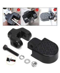 1 Pair Mini Bike Rear Pedals, Non-slip Bicycle Pedals, 3.1x1.6 in / 8x4cm Light Aluminum Alloy Manufacturing Interface, Foldable Bicycle, Foot Plates Pedals for Folding Mountain Bike