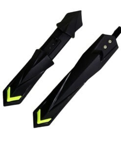 ABC AMOL BICYCLE COMPONENTS ABC Bicycle Front & Rear Mudguard Dual Tone with Iron Fitting (Black Yellow)