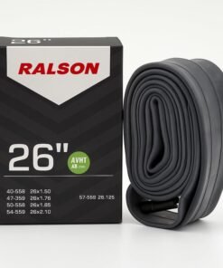 RALSON Bicycle Inner Tube 26 Inch × 1.50/1.75/1.95/2.10/2.125, 48mm AV Schrader Valve – Heavy Duty Butyl Rubber Bike Tire Tube, Compatible with MTB, Road, Hybrid & Cruiser Bicycles