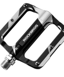Rockbros Rock BROS Mountain Bike Pedals Flat Bicycle MTB Pedals 9/16 Lightweight Road Bike Pedals Carbon Fiber Sealed Bearing Flat Pedals Black