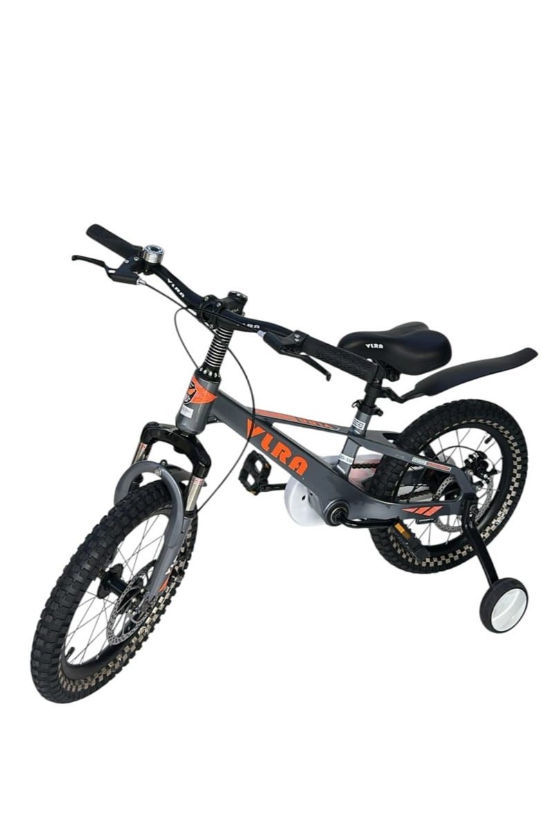 VIRA 16 Inch Kids Bicycle with Training Wheels, Disc Brakes & Mudguards