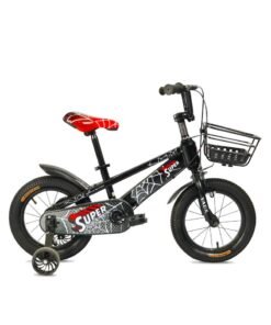 Vaux Super Road Bike || 14 Inch Wheel Size || For Kids || Adjustable Seat || Black