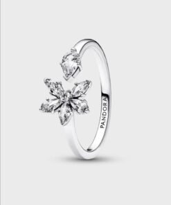 PANDORA Herbarium Cluster Sterling Silver Open Ring