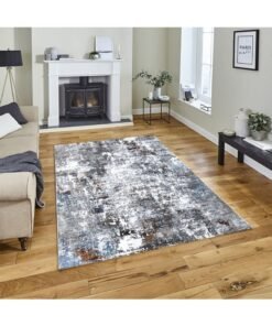 Handpicked Furniture Abstract Multicoloured Rug, Ultra Soft Area Carpets For Bed Room, Living Room, And Dining room, Antislip Floor Carpets, Easy To Clean, 80x150cm, Rectangle. Polypropylene