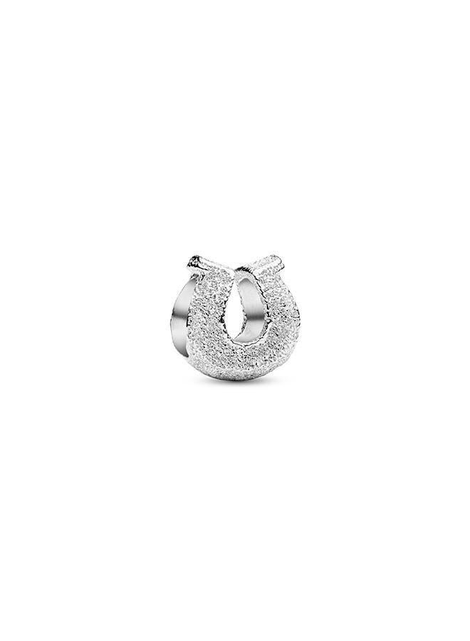 PANDORA Textured Horseshoe Mini Charm