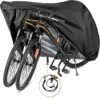 Szblnsm Bike Cover for 1, 2 or 3 Bikes Outdoor Waterproof Bicycle Covers 420D Heavy Duty Ripstop Material Offers Constant Protection for All Types of Bicycles All Through The 4 Seasons
