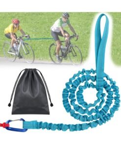 Daytoyz Bicycle Tow Rope Belt Strap,Bike Tow Rope Bungee Mountain Bike Parent-Child Pull Reflective Traction Portable Outdoor Bicycle Towing Strap with Frame Bag(Up to 500 lbs/225 kg)