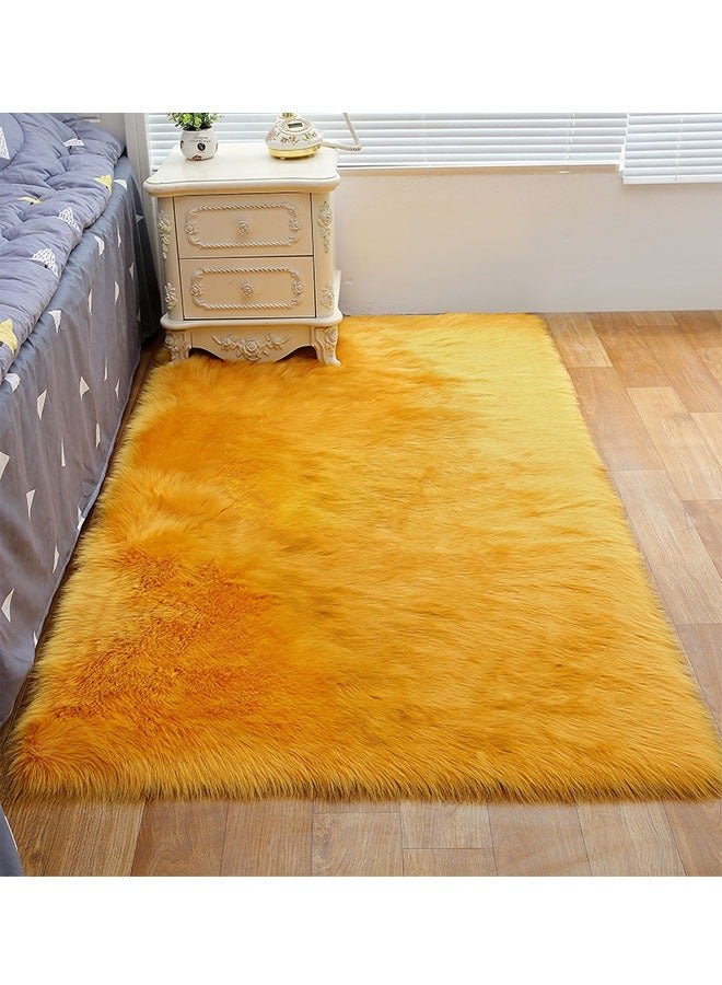NKX Modern Fluffy Long Pile Area Rug Non-Slip, Super Soft Decor Contemporary Carpet 200*200 Cm