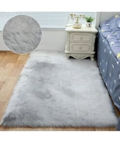 KLNAMAEAAN Modern Fluffy Long Pile Area Rug Non-Slip, Super Soft Decor Contemporary Carpet 120*200 Cm