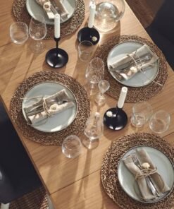 Alternative view of Drop-leaf table, oak veneer/white, 74/134x80 cm