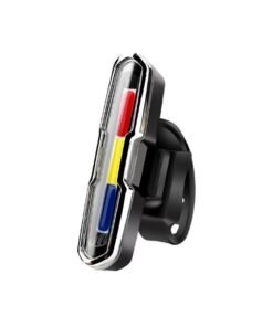 Red, Blue And White Light Bicycle Taillight Outdoor High Brightness Safety Warning Light Flashing Light, Road Bike Mountain Bike Night Riding Safety Equipment