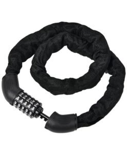 Bike Lock Bicycle Chain Lock, 5-Digit Resettable Combination Anti-Theft Bike Locks Bent Handle (110cm)