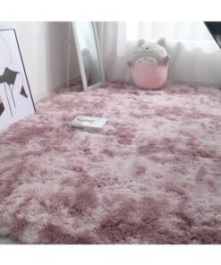 HOMESTAR Super Soft Rugs Fluffy Carpets Tie-Dye for Living Room Bedroom Girls Kids Nursery Home Decor Non-Slip Machine Washable Carpet