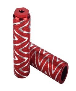 HOUSON 2 PCS Bicycle Pegs, Aluminum Alloy Bicycle Foot Pegs Bike Pegs Bicycle Footrests for Mountain Bikes Road Bike 100 * 28mm Red
