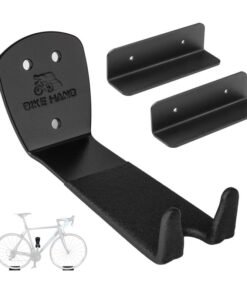 Bike Hand BikeHand Bike Bicycle Cycling Pedal Wall Mount Hangers - Heavy Duty Indoor Storage Stand Hook Rack - Store Your Road, Mountain or Hybrid Bikes in Garage or Home - 2 Pack