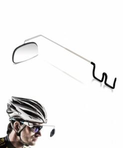 Barakah Bike Eyeglass Mirror, 360 Degree Adjustable Bicycle Cycling Rear View Wide Angle Mirror, Riding Accessories,1 Pack