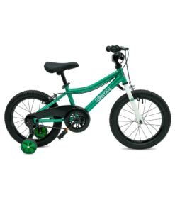 Whimsy Classic 16" Kids Bike 2-Minute Assembly, Handbrake, Child-Friendly Cycle, Adjustable Saddle Green