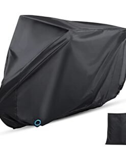 hanmir Bike Cover, Waterproof Outdoor Bicycle Cover with Lock Hole for Mountain Road Bikes