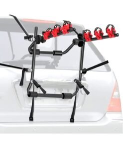 LIMOS Bicycle Car Trunk Rack Bike Carrier for 3 Bicycles Double Foldable Rack