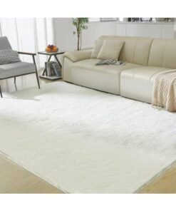 Carpet Living Room Soft Fluffy Area Carpet Bedroom Living Room Shaggy Washable Anti-Skid Comfortable Large Rugs Indoor Modern Home Decor Floor Carpet Multiple Sizes Available