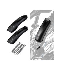 SOLARAE Bike Fender, 2 PCS Universal Mountain Bike Fender, Bike Mudguard Set, Adjustable Bicycle Fenders, Universal Full Cover Thicken Widen, MTB Bicycle Fenders Rear + Front Mountain Bike Mud Guard Set