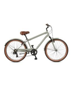 SPINN Uptown Men's City Bike - 26 Inch, 7 Speed, Cement Grey