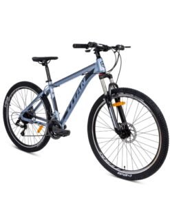 Mogoo Titan Aluminum Alloy Mountain Bike 26 Inch - 21 Speed Drivetrain - Bicycle Adult - Mechanical Disc Brakes - Adjustable Seat - 21 Gear - Suspension MTB Cycle for Men and Women - Silver
